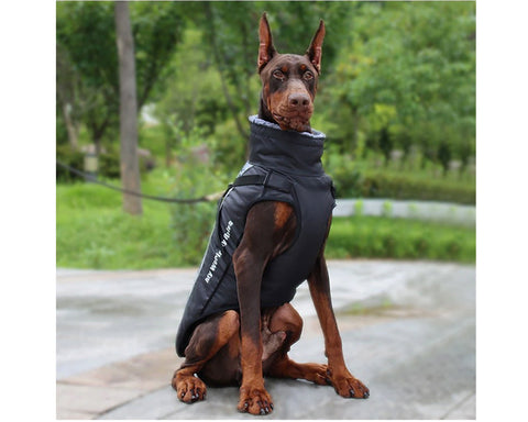 Large Dog Warm Winter Waterproof Vest, Weatherproof Warm Coat for Big Dogs