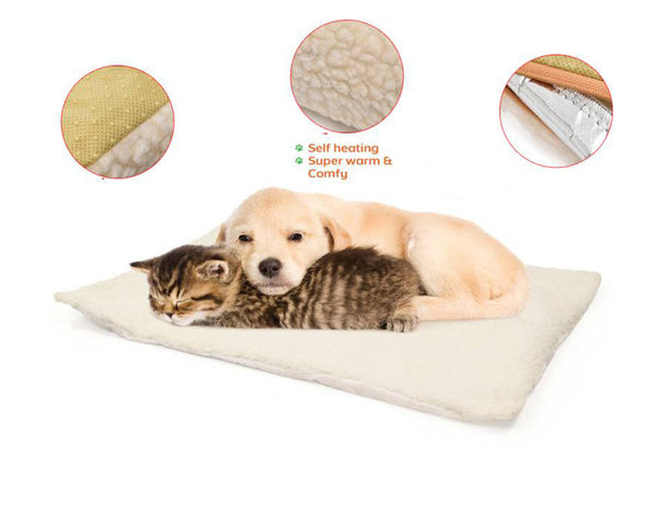 Self Heating Dog and Cat Mat, Thermal Heating Pet Pad