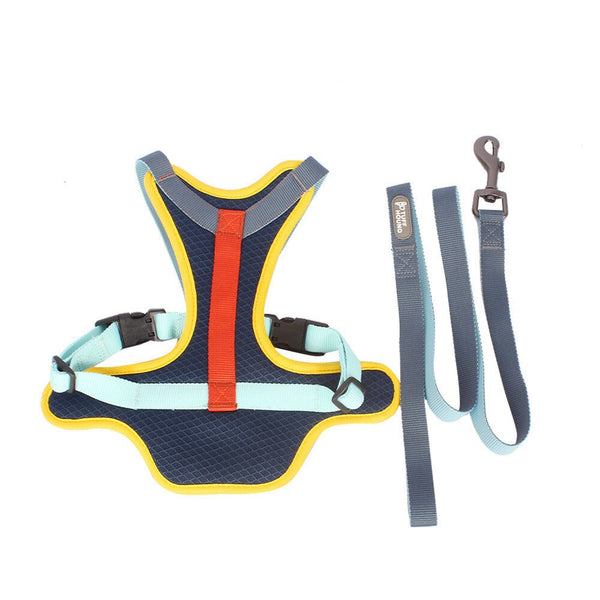 Dog Chest Harness and  Dog Leash Set, Cooling Mesh Harness and Leash for Dogs