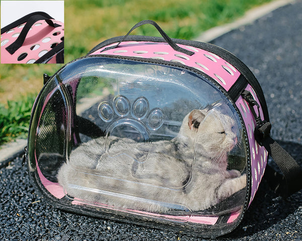 Clear Cat Transporter Carrier Bag, Transparent Pet Transporter Bag Small Dogs and Cats