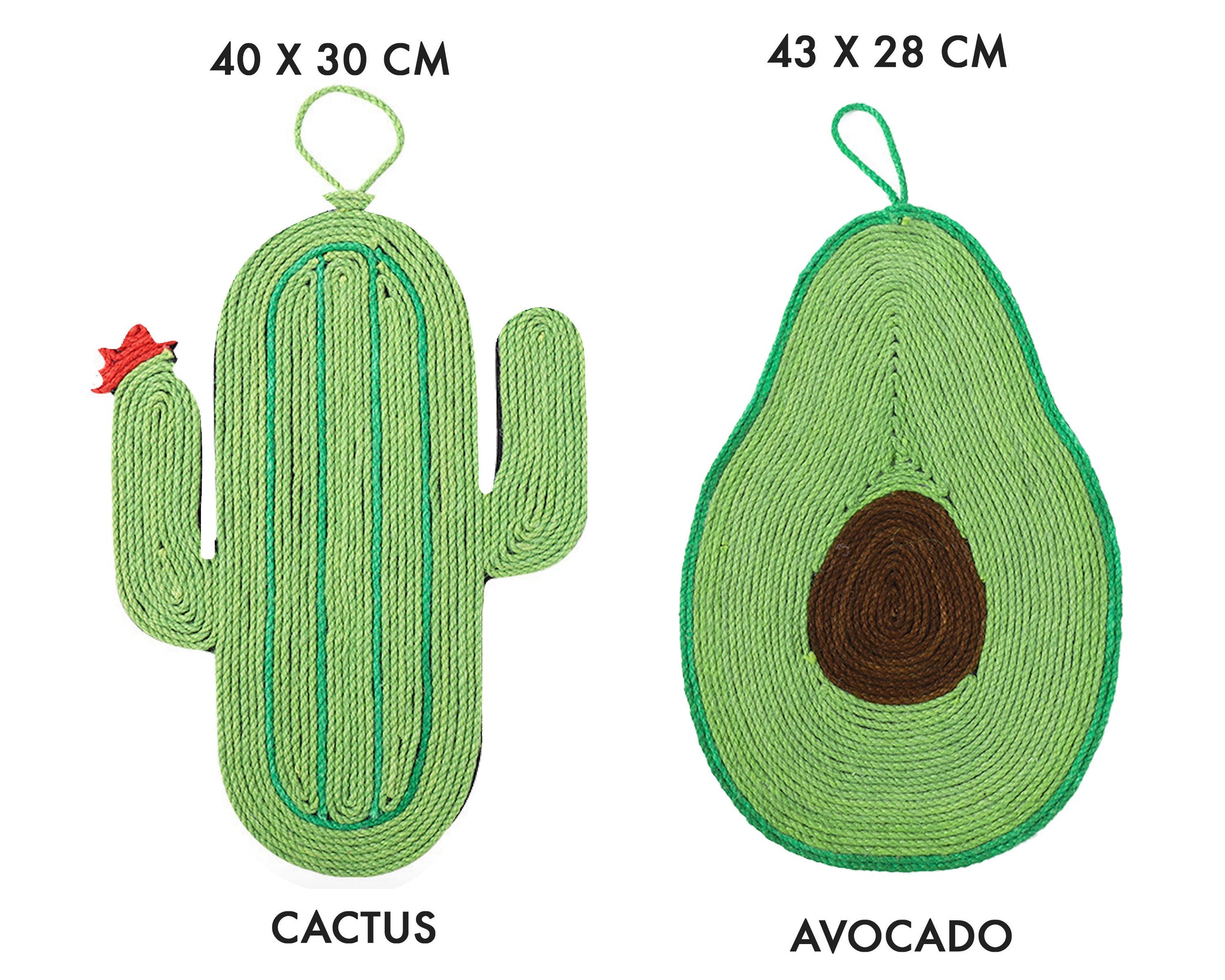 Cat Scratch Mat, Avocado Cat Scratch Board, Cactus cat scratch mat, Quirky Designs Cat Scratch Mats