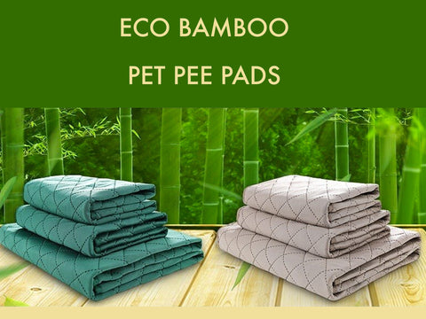 Bamboo Pet Training Pee Pad Mat, Natural Eco Friendly Pet Pee Pad