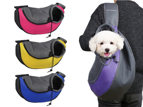 Pet Sling Hands Free Carrier, Pet Carrier Shoulder Bag,  Messenger Bag Pet Backpack Transporter