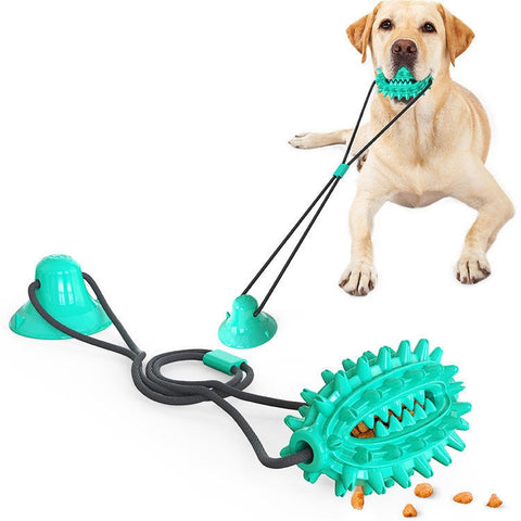 Dog Chew Tug Toy, Dog Treat Dispenser Toy, Interactive Dog Toy