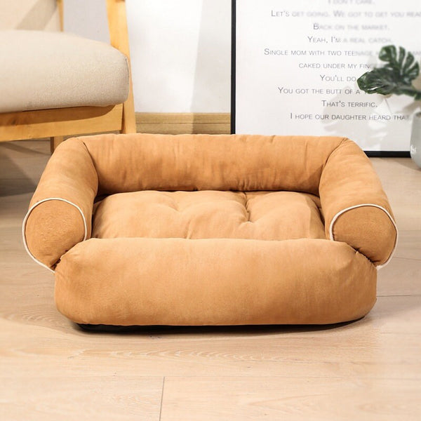 Large Luxurious Dog Sofa Bed, Pet Soft Sofa Basket Bed