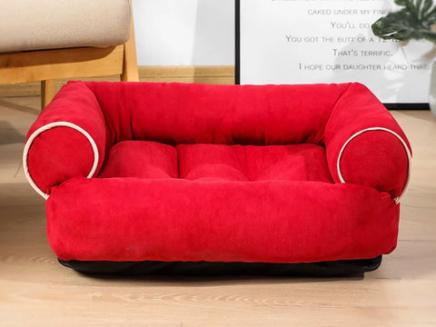 Large Luxurious Dog Sofa Bed, Pet Soft Sofa Basket Bed