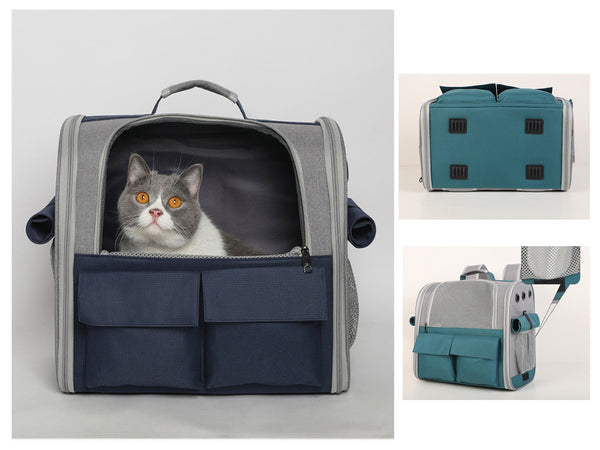 Large Cat Backpack, Spacious Pet Carrier