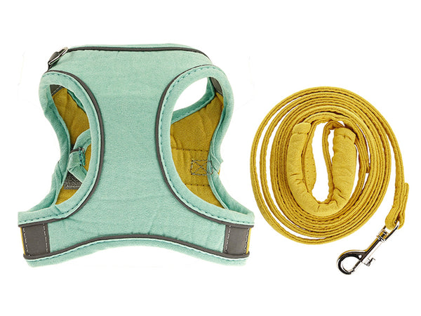 Cat Harness and Leash Set, Cat Breathable Harness and Rope in Pastel Colours