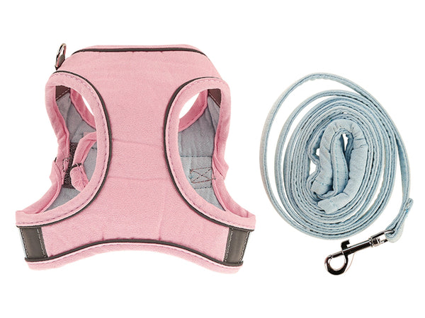 Cat Harness and Leash Set, Cat Breathable Harness and Rope in Pastel Colours