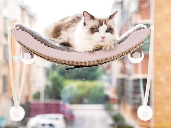 Window Mounted Cat Hammock, Hanging Cat Window Hammock, Cat Scratcher Hanging Bed