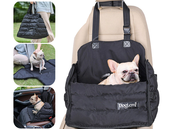 Multi Functional Dog Car Seat, 3 in 1 Pet Travel Basket for Car, Waterproof Dog Carrier For Car Travel