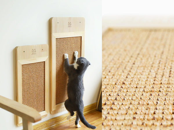 Cat Scratching Board in Solid Wood, Claw Sharpening Board For Cats, Cat Scratching Post