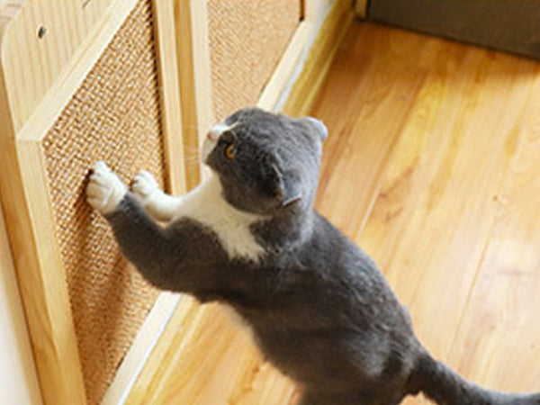 Cat Scratching Board in Solid Wood, Claw Sharpening Board For Cats, Cat Scratching Post