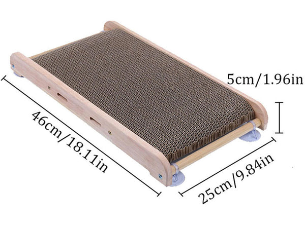 Corrugated Cat Scratcher Board, Cat Claw Sharpening Wall Mounted Board, Corrugated Card Cat Scratching Post