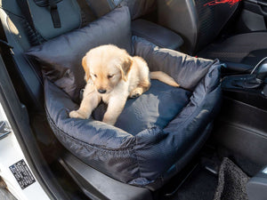 Black Tear Resistant Car Seat For Dogs, Washable Car Seat For Pets, Booster Travel Car Seat For Cats And Dogs