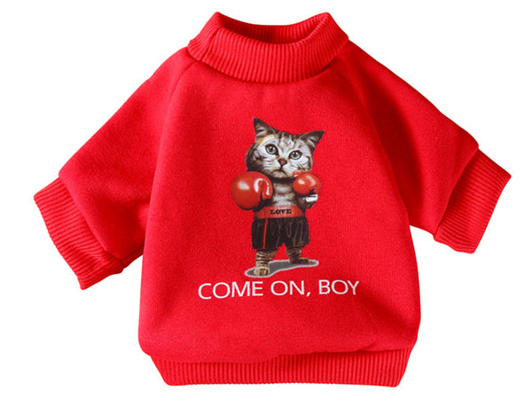 Dog Fleece Sweatshirt, Cat and Dog Funny Cartoon Sweaters, Unicorn Warm Fleece Sweatshirt for Pets, Cute Funny Sweatshirts For Cats And Dogs